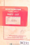 Worthington-Worthington 60P, Welding Positioner, Parts List Manual Year (1954)-60P-01